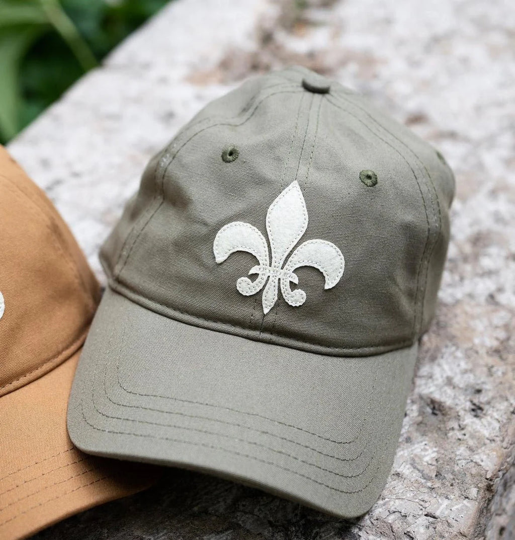NOVAHAT Organic Felt Fleur-de-Lis Dad Cap