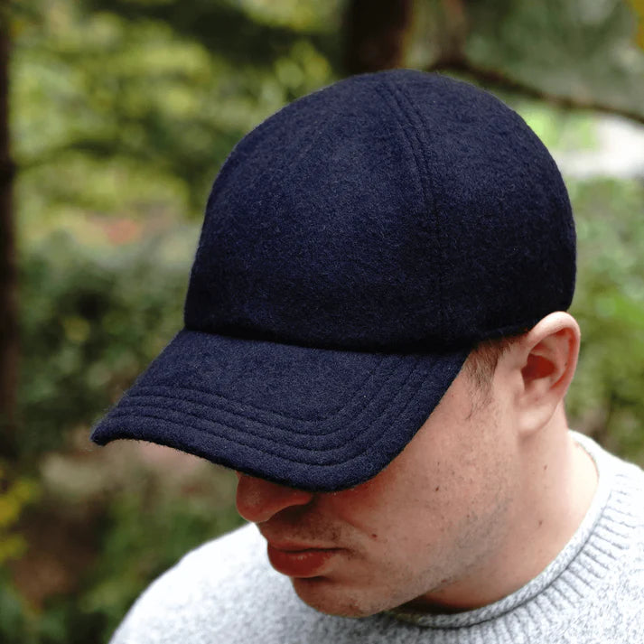 NOVAHAT Brushed Navy Wool