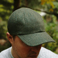 NOVAHAT Forest & Olive Wool Herringbone