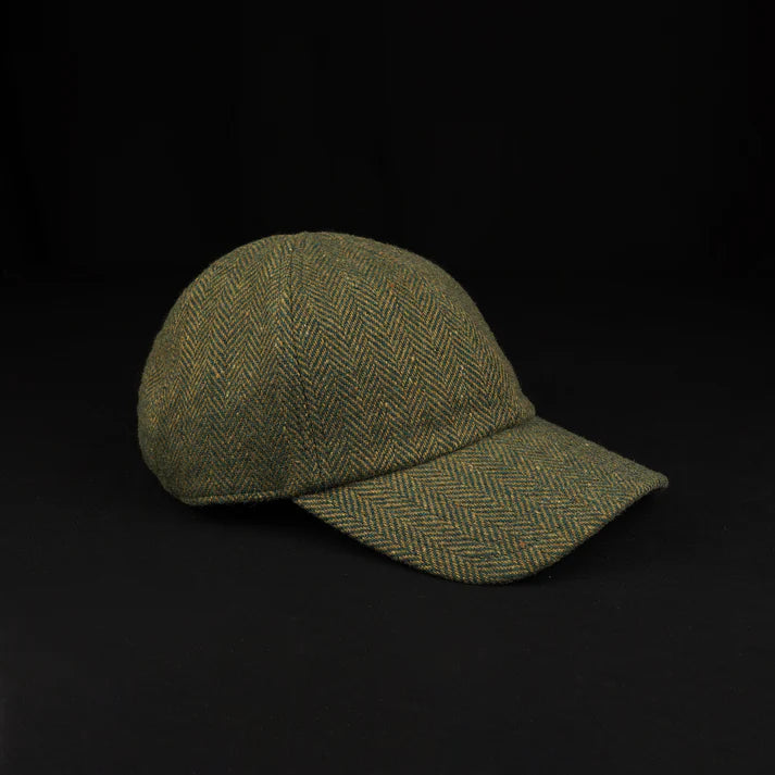 NOVAHAT Forest & Olive Wool Herringbone