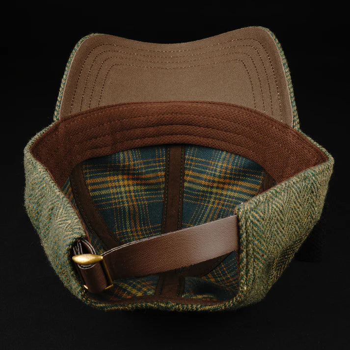 NOVAHAT Forest & Olive Wool Herringbone
